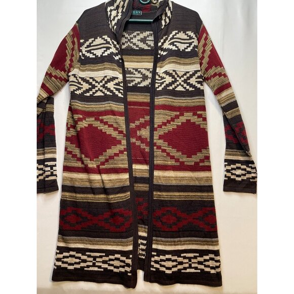 Ceny cardigan hooded sweater womens 2X aztec southwest made USA brown - Picture 8 of 10